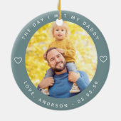 パパに会った日ファースト・パパの日 セラミックオーナメント (裏面)