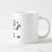 パパに対する世界で最もパパの贈り物 ジャンボコーヒーマグカップ (右)