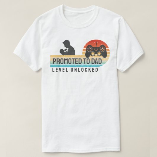 パパに昇格 - レベル解除 Tシャツ (デザイン正面)
