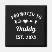 パパに昇格 父の日 父親の日 父性 マグネット (正面)