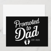 パパに昇格 EST 2025 面白い 近いうちにパパに 案内状 (正面/裏面)