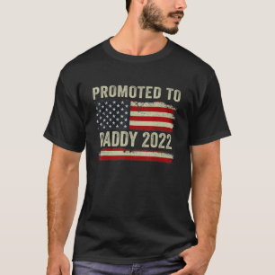 パパに昇進2022 First Time Father Day New D Tシャツ
