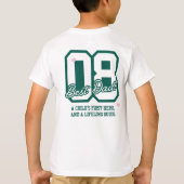 パパに贈る勇気づける言葉 Tシャツ (裏面)