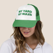 パパに贈る面白いクリスマスギフト MY YARD MY RULES キャップ (インサイチュ)