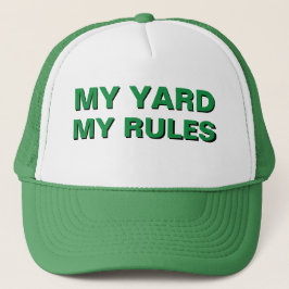 パパに贈る面白いクリスマスギフト MY YARD MY RULES キャップ