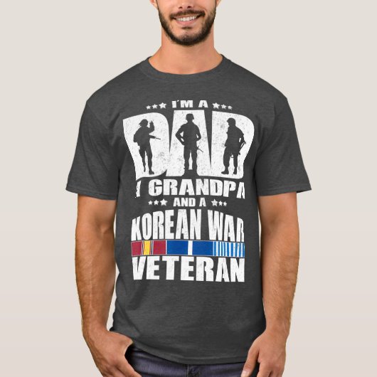 パパのおじいちゃんと朝鮮戦争退役軍人の贈り物 Tシャツ (正面)
