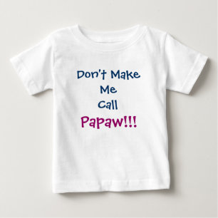 パパのおじいちゃん乳児Tシャツって呼ばないで ベビーTシャツ
