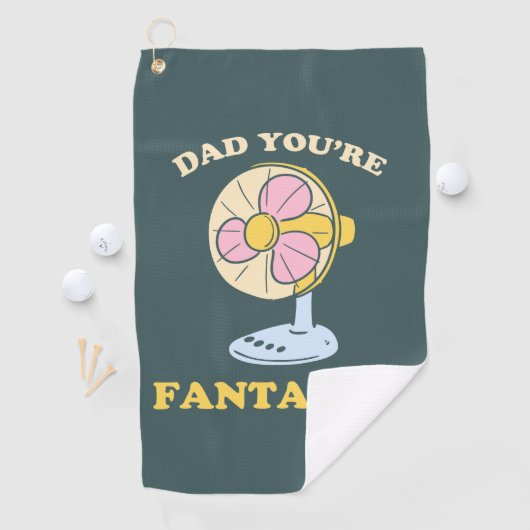 パパのおもしろいジョーク誕生日ギフト父の日プンレトロ ゴルフタオル (インサイチュ)