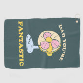 パパのおもしろいジョーク誕生日ギフト父の日プンレトロ ゴルフタオル (横)