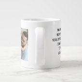 パパのおもしろい写真コラージュのコーヒーマグ ジャンボコーヒーマグカップ (裏面)