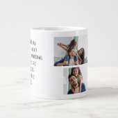 パパのおもしろい写真コラージュのコーヒーマグ ジャンボコーヒーマグカップ (正面)