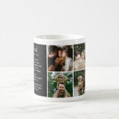 パパのおもしろい定義と心のこもったカスタム写真 コーヒーマグカップ (中央)