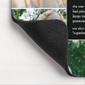 パパのおもしろい定義と心のこもった家族の写真 マウスパッド (コーナー)