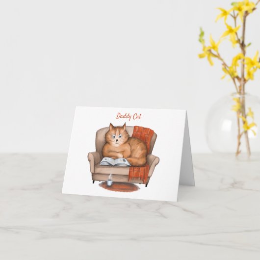 パパのおもしろい父のパーソナライズされた日 カード (黄色い花)