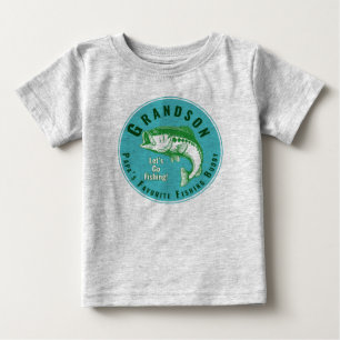 パパのお気に入りの魚釣り ベビーTシャツ