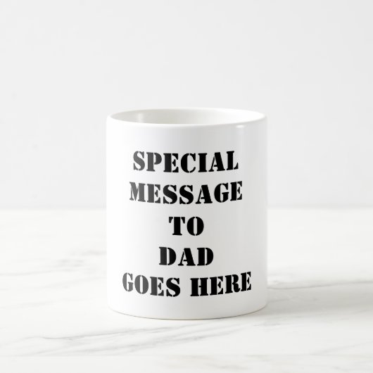 パパのお父さんのギフトのための私の自身の父の日のマグを設計して下さい コーヒーマグカップ (中央)