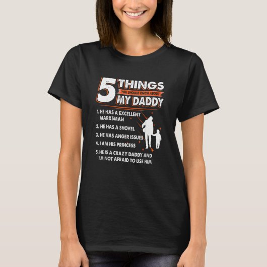 パパのお父さんの日のプレゼント5件 Tシャツ (正面)