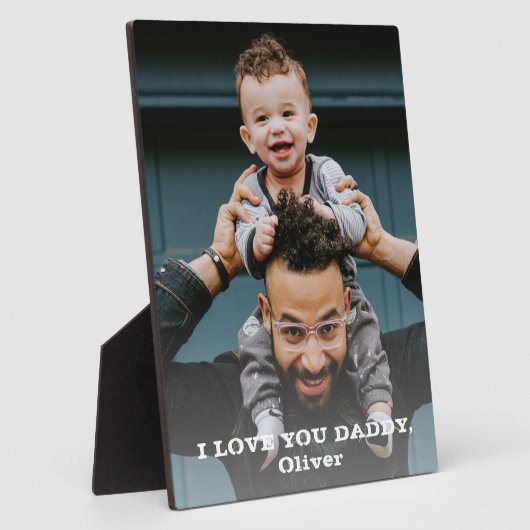 パパのお父さんの日フルフォト大好き フォトプラーク (側面)