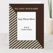 パパのお父さんの日帰りカードが大好き カード (正面)