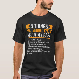 パパのお父さんのDaについて5つ Tシャツ