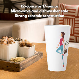 パパのお金、かわいい&サッシー10代の女の子おもしろい、 カフェラテマグ