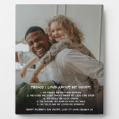 「パパのことが大好きなの」写真 フォトプラーク (正面)