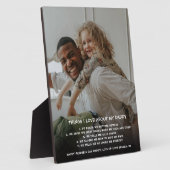 「パパのことが大好きなの」写真 フォトプラーク (側面)