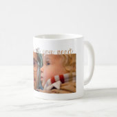 パパのために – 愛はすべての白いモダン写真テンプレート コーヒーマグカップ (正面右)