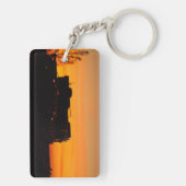 パパのためのあなた自身の二重味方されたキーホルダーを作成して下さい キーホルダー (裏面)