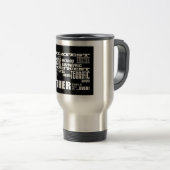 パパのためのおもしろいのギフト: すばらしい父 トラベルマグ (正面右)