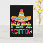 パパのためのおもしろ父の日ギフト メンズ Papacito Dad カード (黄色い花)