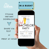 パパのためのお祝い パパになる男性のためのベビーシャワー 招待状