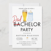 パパのためのお祝い パパになる男性のためのベビーシャワー 招待状 (正面)