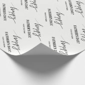 パパのためのカスタムで幸せな父の日の包装紙 ラッピングペーパー (角)