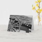 パパのためのスペインのなバースデー・カード カード (黄色い花)