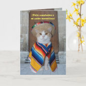 パパのためのスペインのな誕生日 カード (黄色い花)