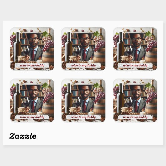 パパのためのワイン スクエアシール (シート)