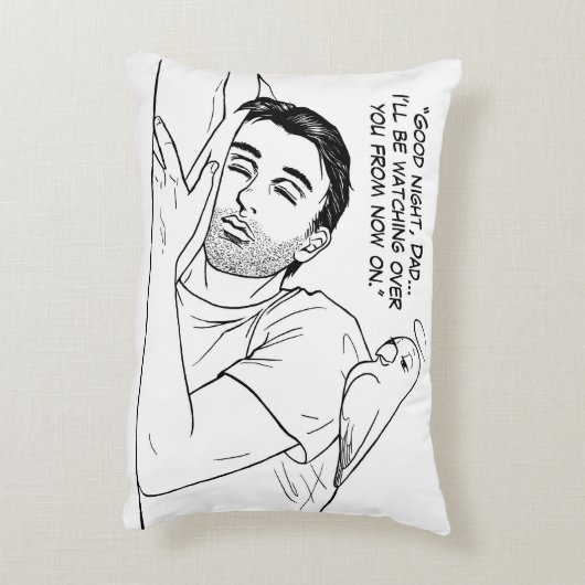 パパのための守り神 アクセントクッション (裏面(縦))