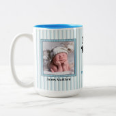 パパのための時代遅れのベビーのマグ ツートーンマグカップ (左)