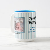 パパのための時代遅れのベビーのマグ ツートーンマグカップ (正面左)