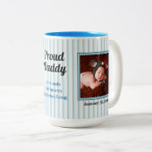 パパのための時代遅れのベビーのマグ ツートーンマグカップ (正面右)