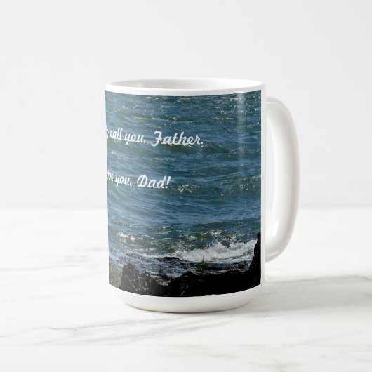パパのための海のマグ コーヒーマグカップ (正面右)