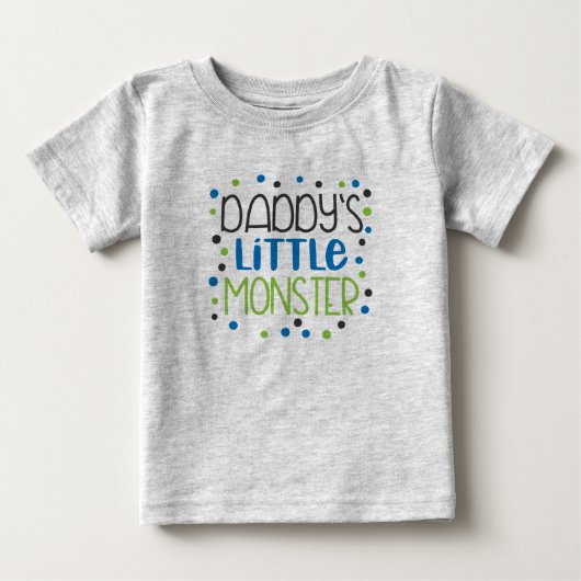 パパのちびモンスター ベビーTシャツ (正面)