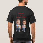 パパのまわりにとピエロ笑わされる- Father's Day Tシャツ (裏面)