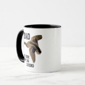 パパのアヒルの狩りの伝説のマガモの父の日 マグカップ (正面左)