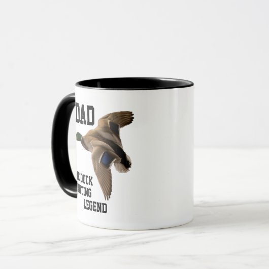 パパのアヒルの狩りの伝説のマガモの父の日 マグカップ (正面左)
