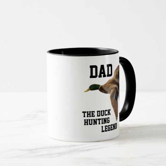 パパのアヒルの狩りの伝説のマガモの父の日 マグカップ (正面右)