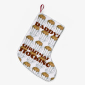 パパのエール・ビールマグ・ビアーズ・マグ飲み休日 スモールクリスマスストッキング (正面 (吊り時))