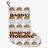 パパのエール・ビールマグ・ビアーズ・マグ飲み休日 スモールクリスマスストッキング (正面)