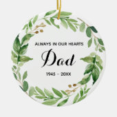 パパのオーナメントクリスマスプレゼント セラミックオーナメント (正面)